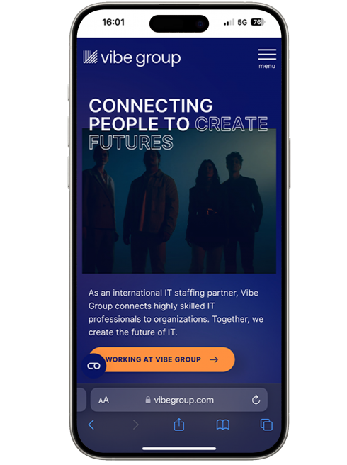 Vibe Group website case